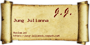 Jung Julianna névjegykártya
